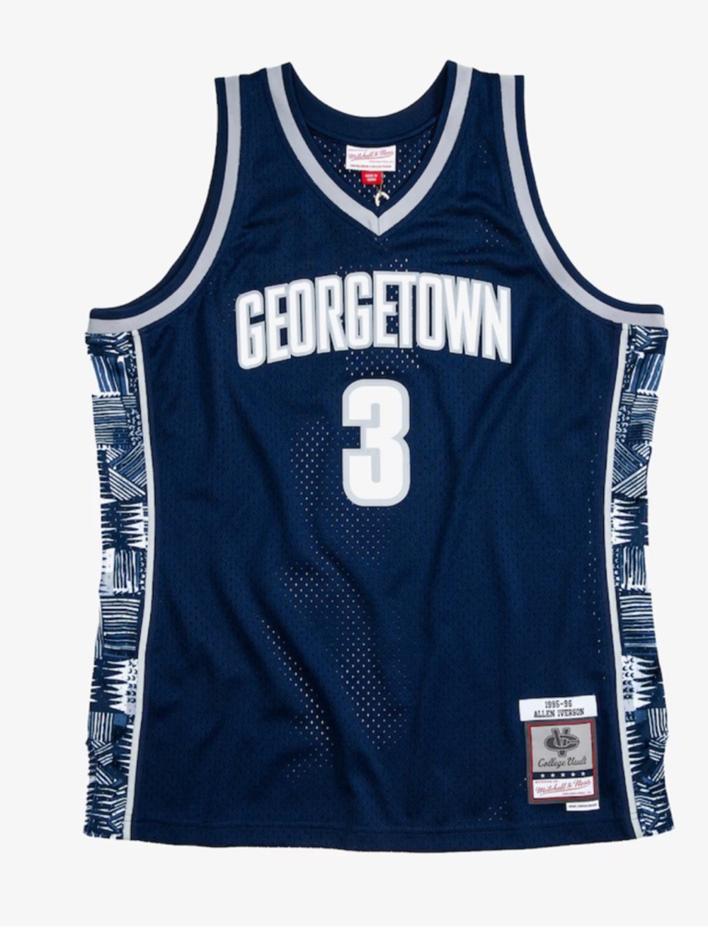 Youth Mitchell & Ness Georgetown Allen Iverson Jersey